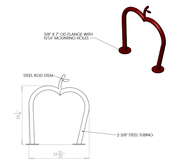 APPLE-2-SF-Custom-Rack-Drawing