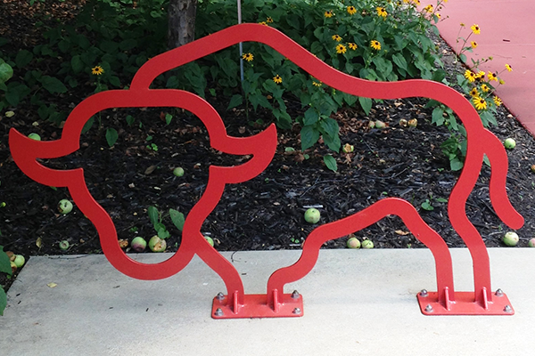 Bison-Logo-Custom-Bike-Rack