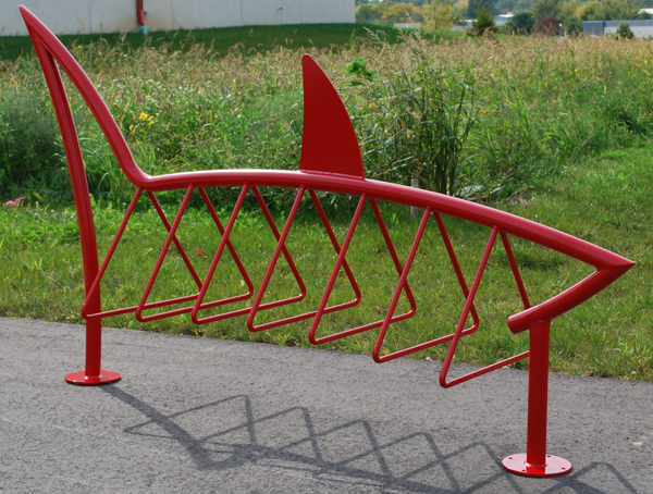 Custom_Red_Shark-Bike-Rack