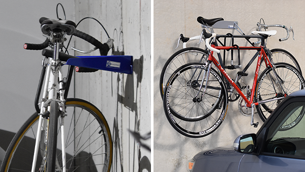horizontal bike storage rack