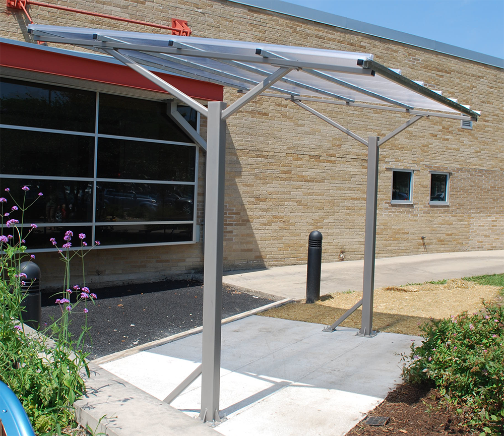 outdoor bike rack with cover