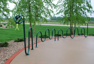 Snake bike racks