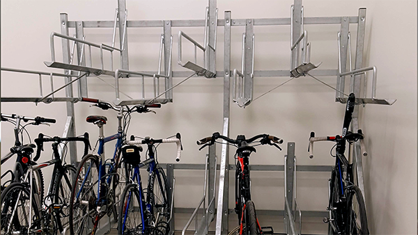 Uneven Two Tier Bike Racks