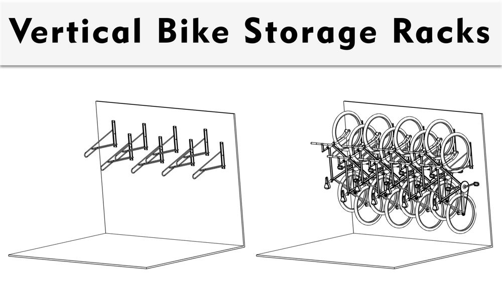 Vertical Bike Storage Racks