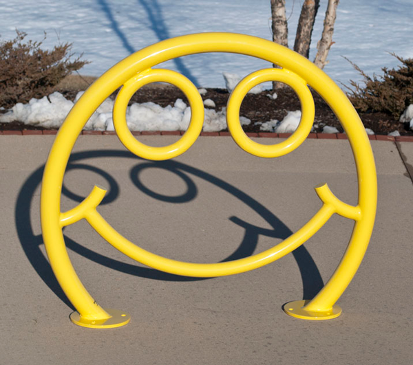 Smiley Face Bike Rack