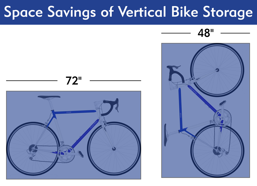 vertical bike rack with lock